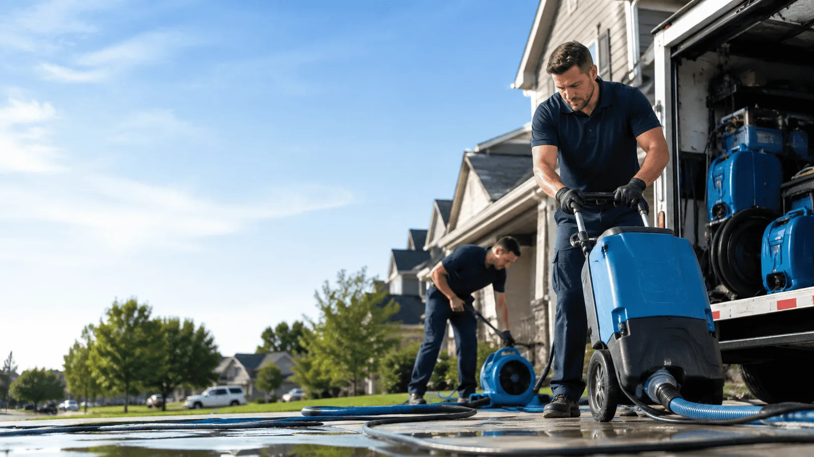 Dehumidification being performed in Plymouth, PA